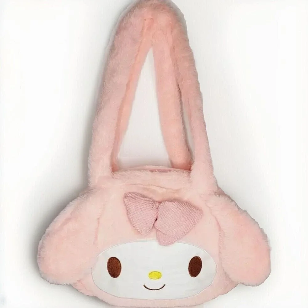 Sanrio My Melody Pink Plush Shoulder Bag Cute mymelody Handbag Girls Gift NEW‎